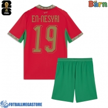 Fotballdrakt Barn Marokko Youssef En-Nesyri #19 Hjemmedraktsett VM 2026 Kortermet (+ Korte bukser)